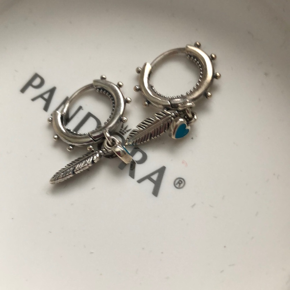 Pandora hoop earrings